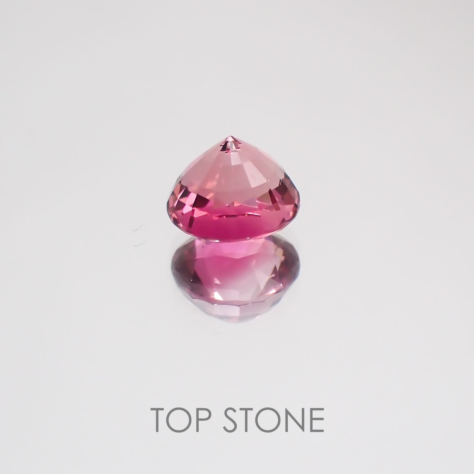 ピンクトルマリン パパラチャカラー ルワンダ産 ルース 1.52ct[21029985]6.8×6.8mm前後