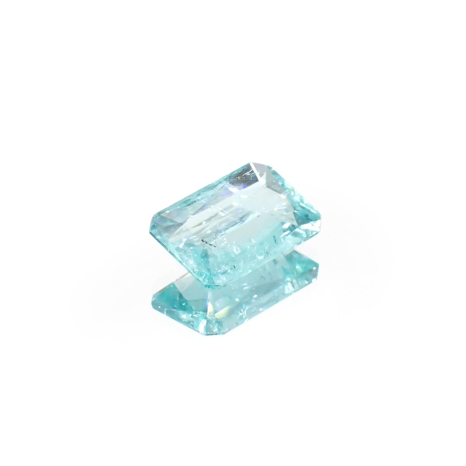 パライバトルマリン(宝石名トルマリン/別名パライバ・トルマリン)モザンビーク産 ソ付(宝貴協) 2.283ct / 10.92x7.59mm前後 [230421880]