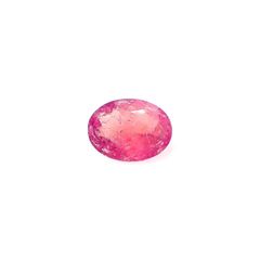 ペツォッタイト(ラズベリル)(宝石名ペツォッタイト)マダガスカル産 4.145ct ソ付(彩珠)[241029299]12.5x9.5mm前後