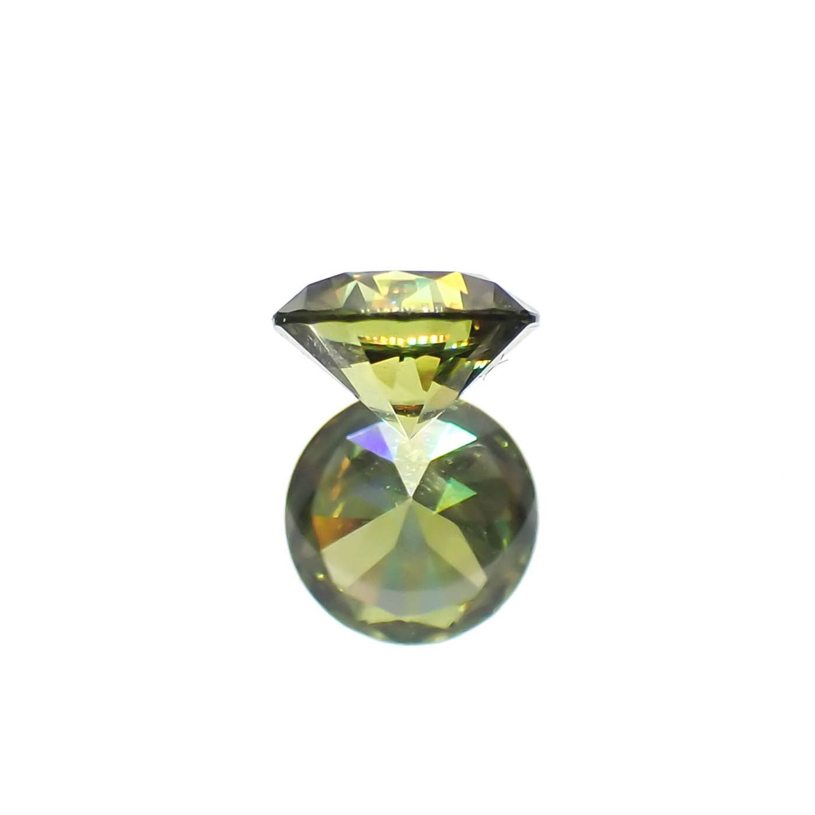デマントイドガーネット(宝石名デマントイド・ガーネット)ロシア産 0.27ct 識別済[221119171]3.9x3.9mm前後