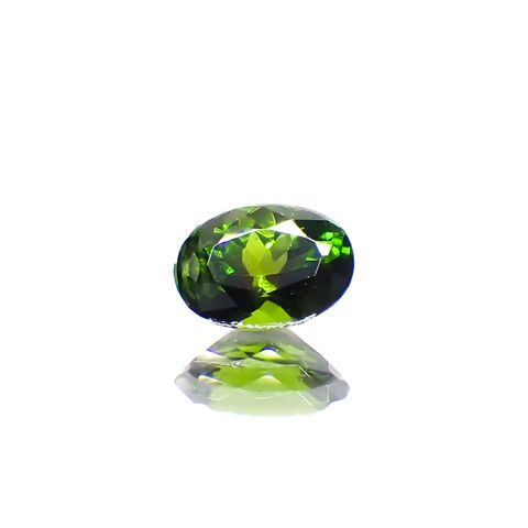 クロムダイオプサイド(宝石名クロム・ダイオプサイド)ロシア産 0.36ct 識別済[231023901]5.3x3.8mm前後