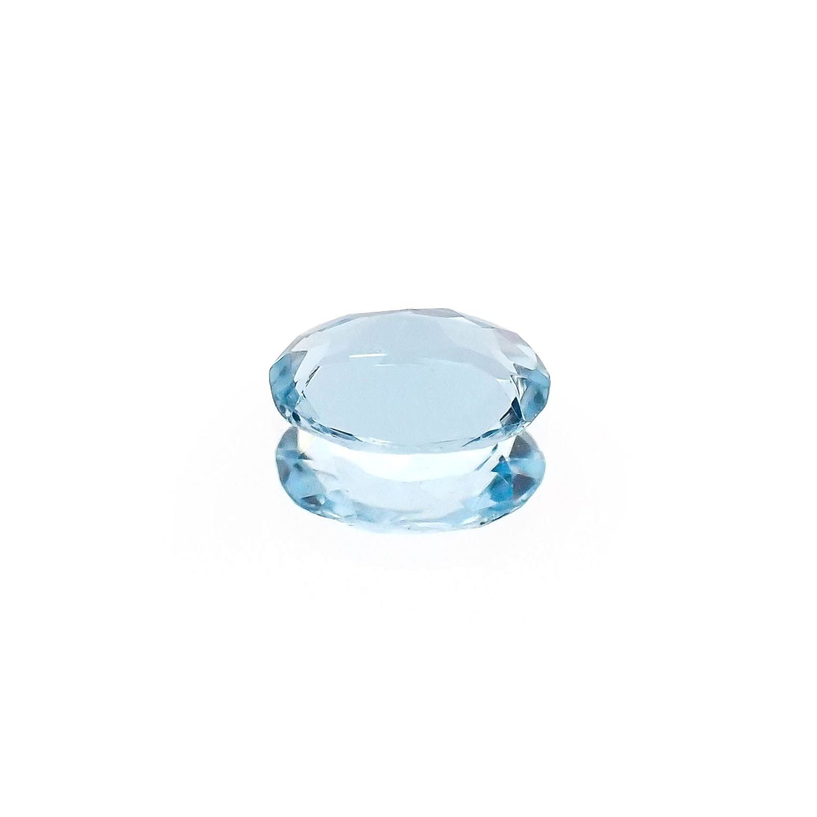 アクアマリン サンタマリアカラー(宝石名アクアマリン)モザンビーク産 識別済 0.36ct / 6x4.1mm前後 [260622260]