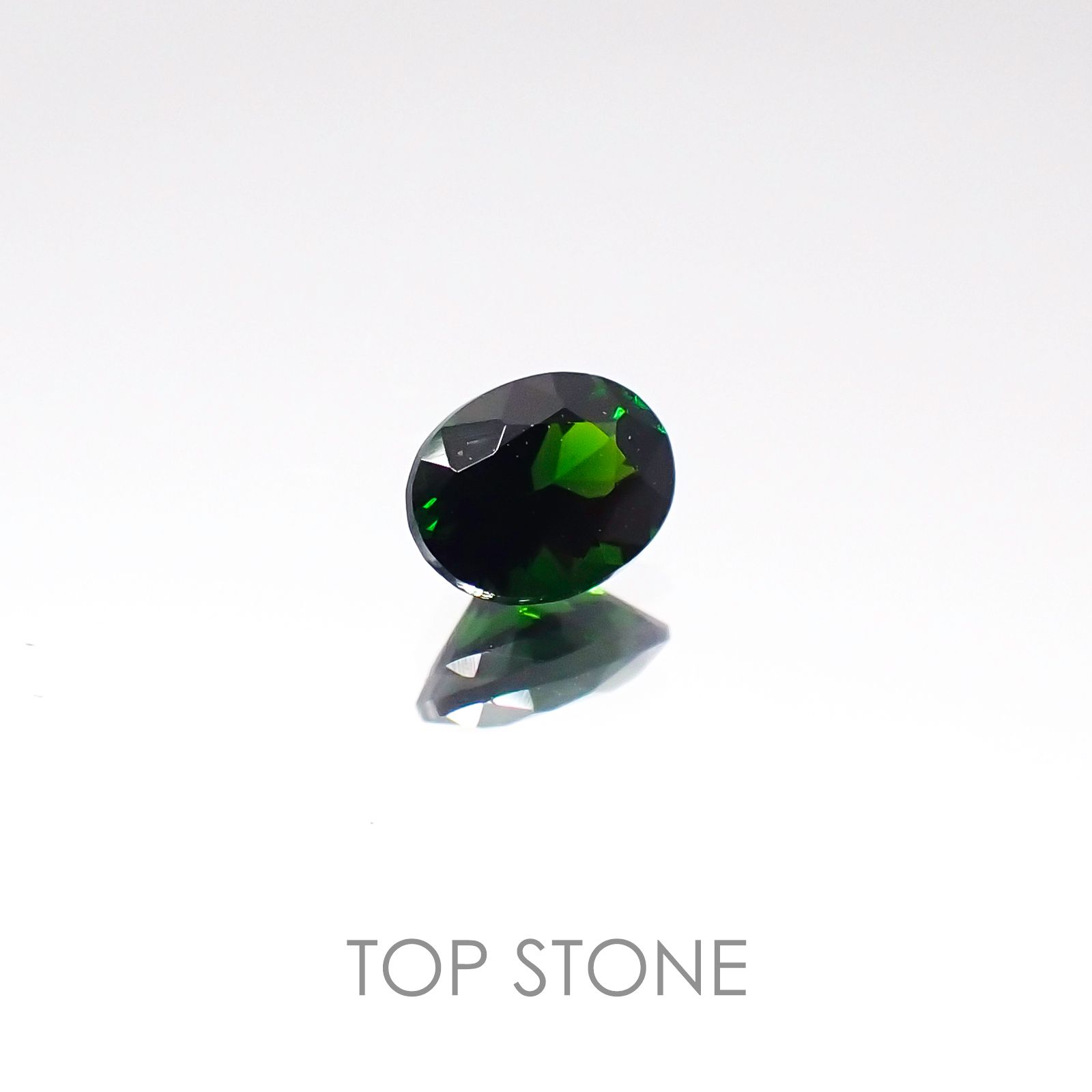 クロムトルマリン(宝石名クロム・トルマリン) タンザニア産 0.27ct 識別済[20096224]4.7×3.6mm前後