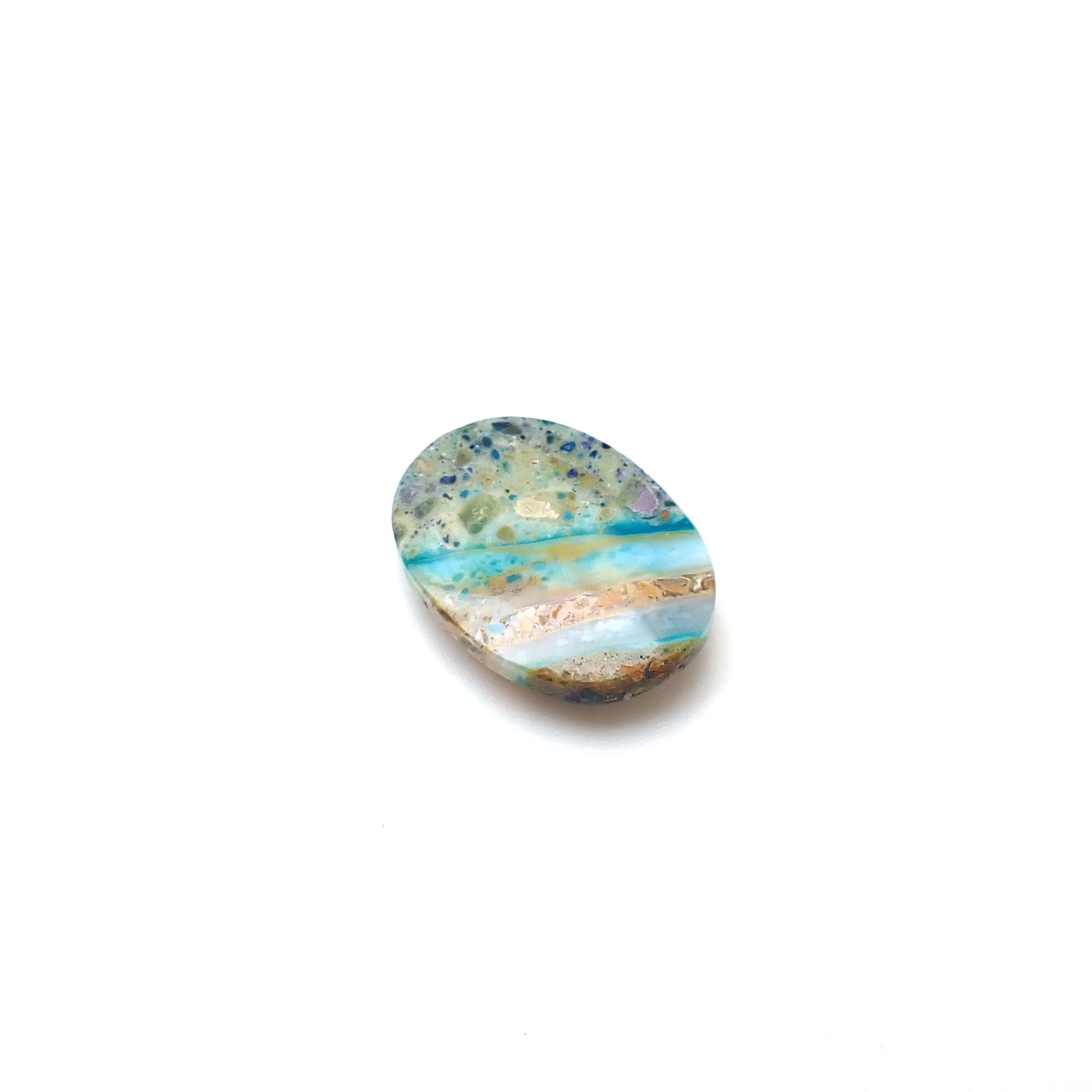 ブルーオパール ペルー産 9.88ct [250730717]19.3x14.3mm前後