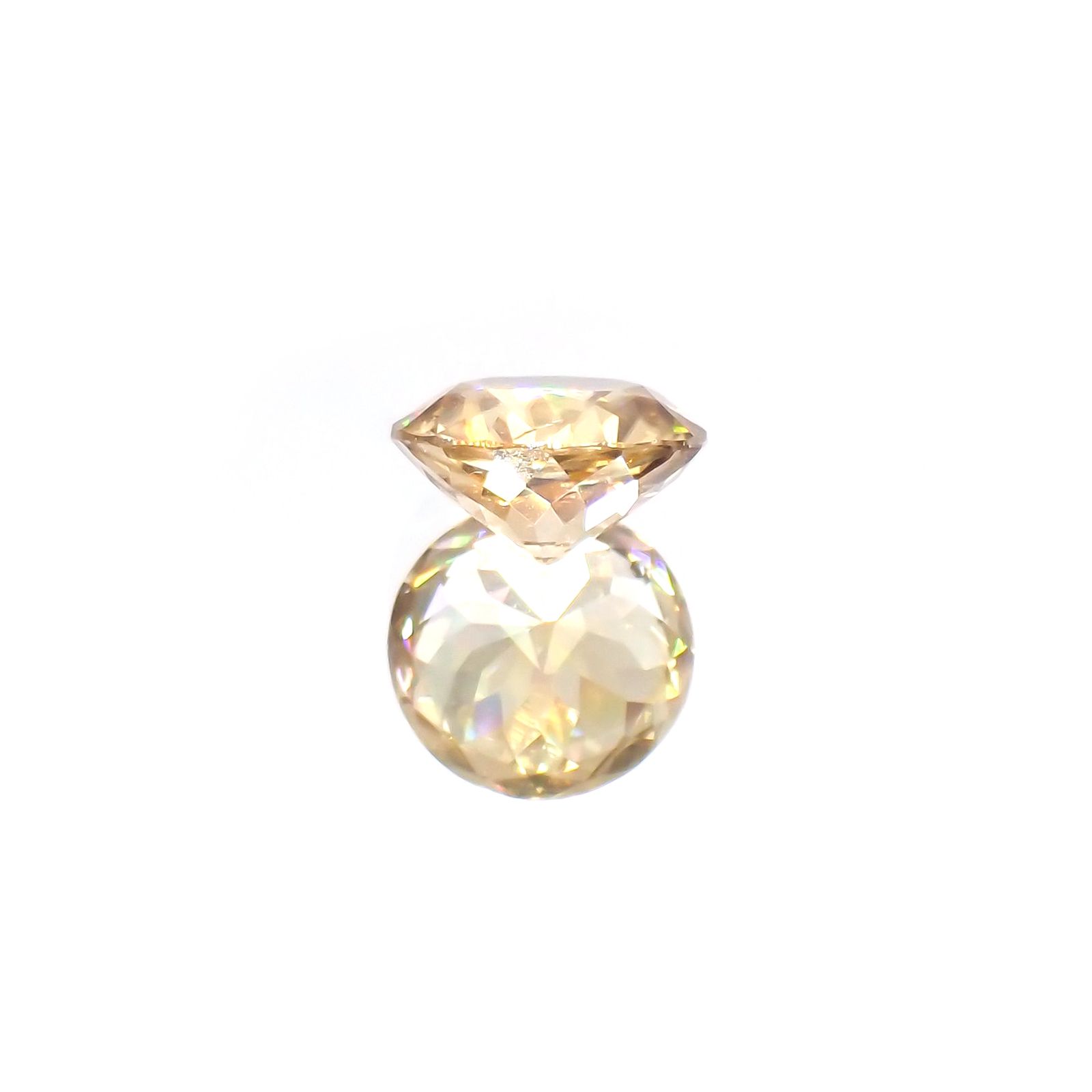 イエロージルコン(宝石名ジルコン)スリランカ/カンボジア産 2.39ct 識別済[220114831]7.7x7.7mm前後