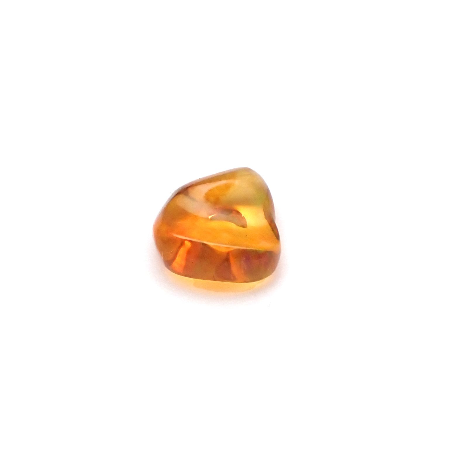 ファイヤーオパール 原石 メキシコ産 0.92ct [240125274]6.8x6.7mm前後