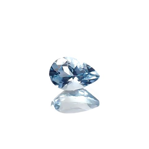 アクアマリン サンタマリアカラー ナイジェリア/マダガスカル産 0.42ct / 6.1x3.9mm前後 [240225973]