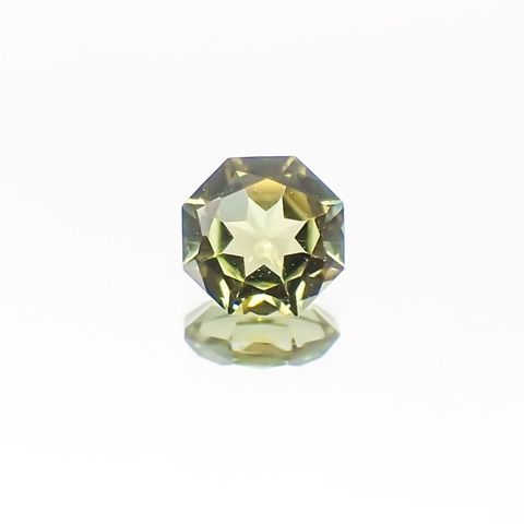 ◇オクタゴンカット◇グリーントルマリン SA(宝石名グリーン・トルマリン)ブラジル産 0.49ct 識別済[231124196]5x4.9mm前後