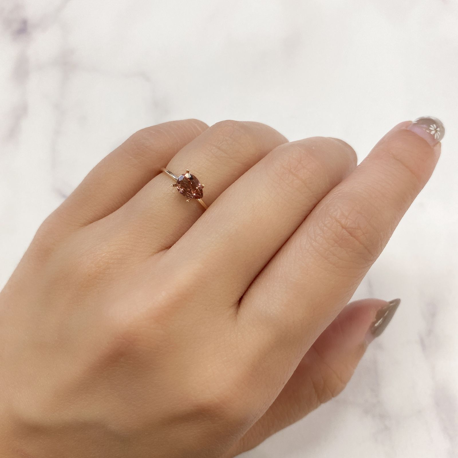 バイカラートルマリン(宝石名バイカラー・トルマリン) ブラジル/アフリカ産 0.55ct 識別済[211013562]6.9×4.9mm前後