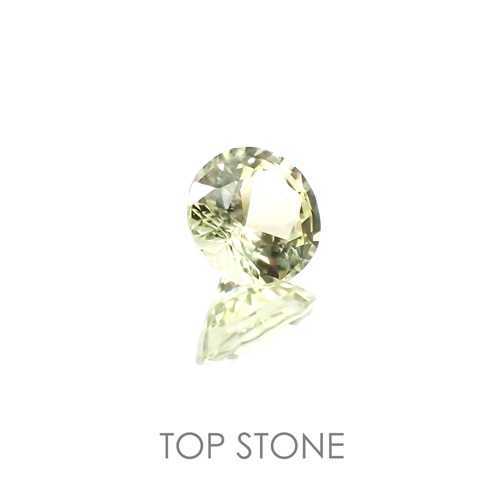 クリソベリル タンザニア産 ルース 0.42ct[20117783]4.6×4.5mm前後
