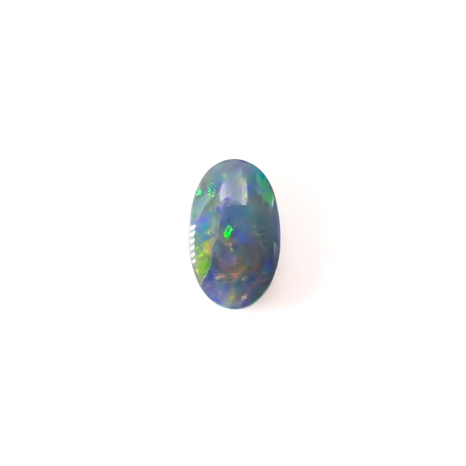 ボルダーオパール 原石磨き オーストラリア産 0.61ct[231225152]8.3x5mm前後