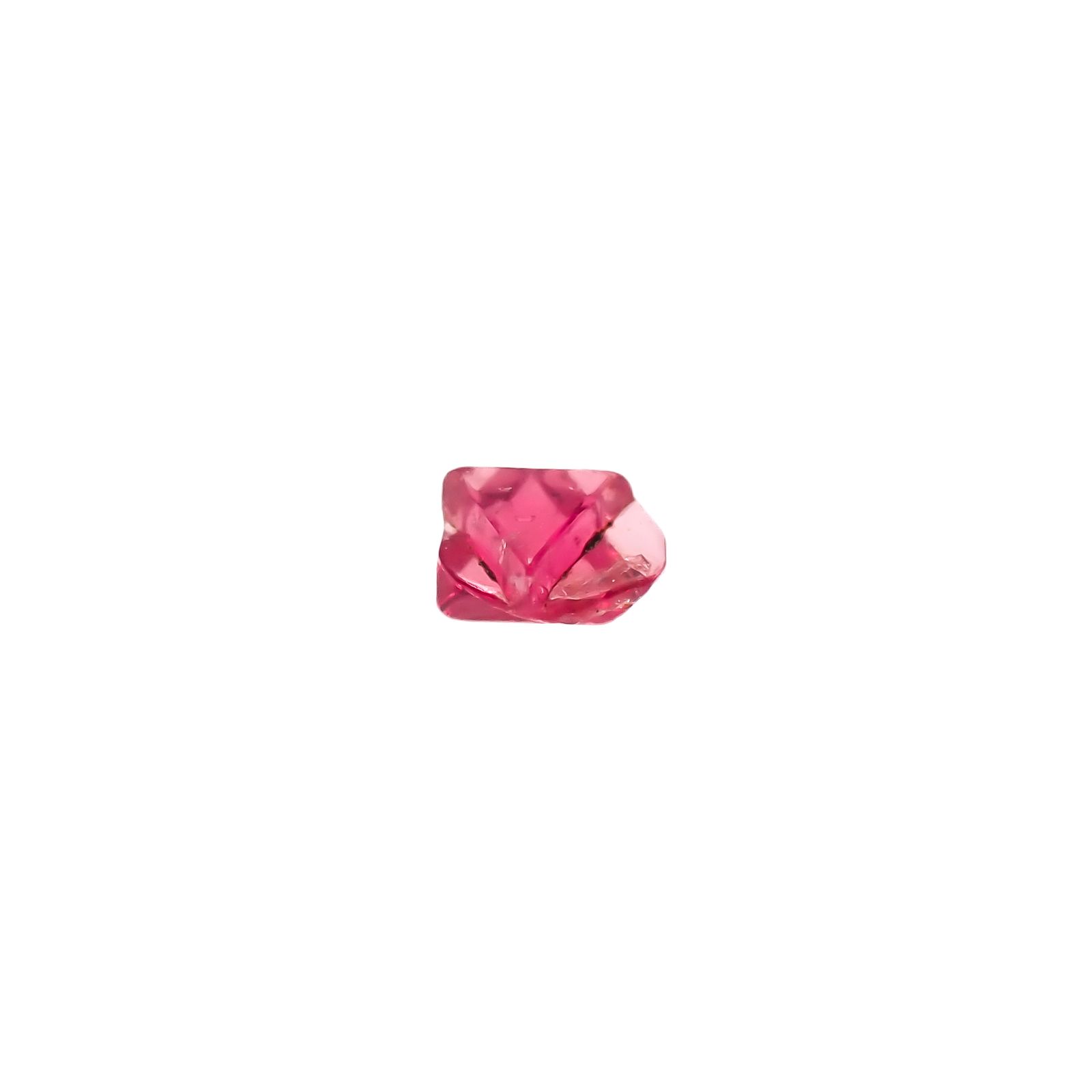 ツインクリスタルスピネル(スピネル式双晶) 原石 ビルマ産 0.10ct[240628434]2.7x2.5mm前後