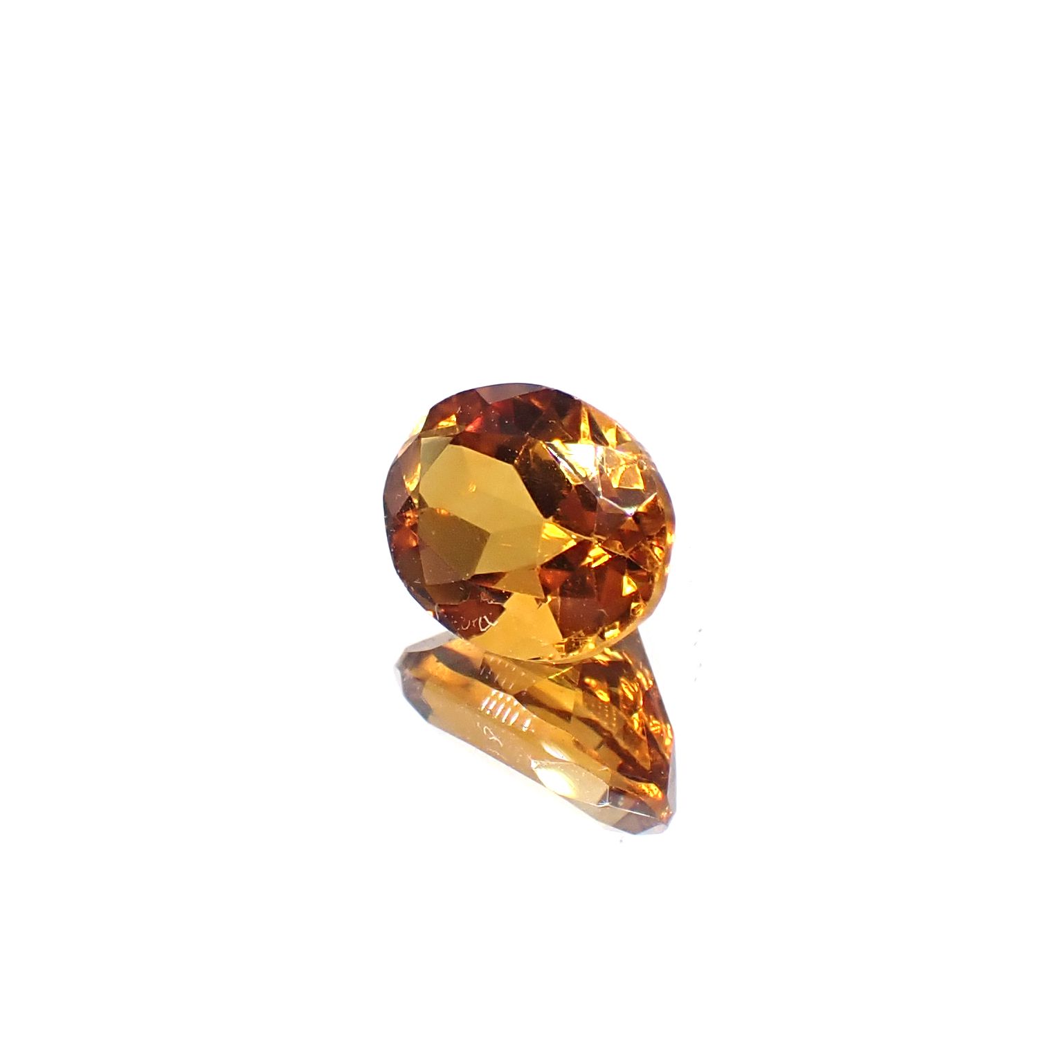 マデイラシトリン ブラジル・ミナスジェライス州産 1.22ct [250630589]8x6.1mm前後
