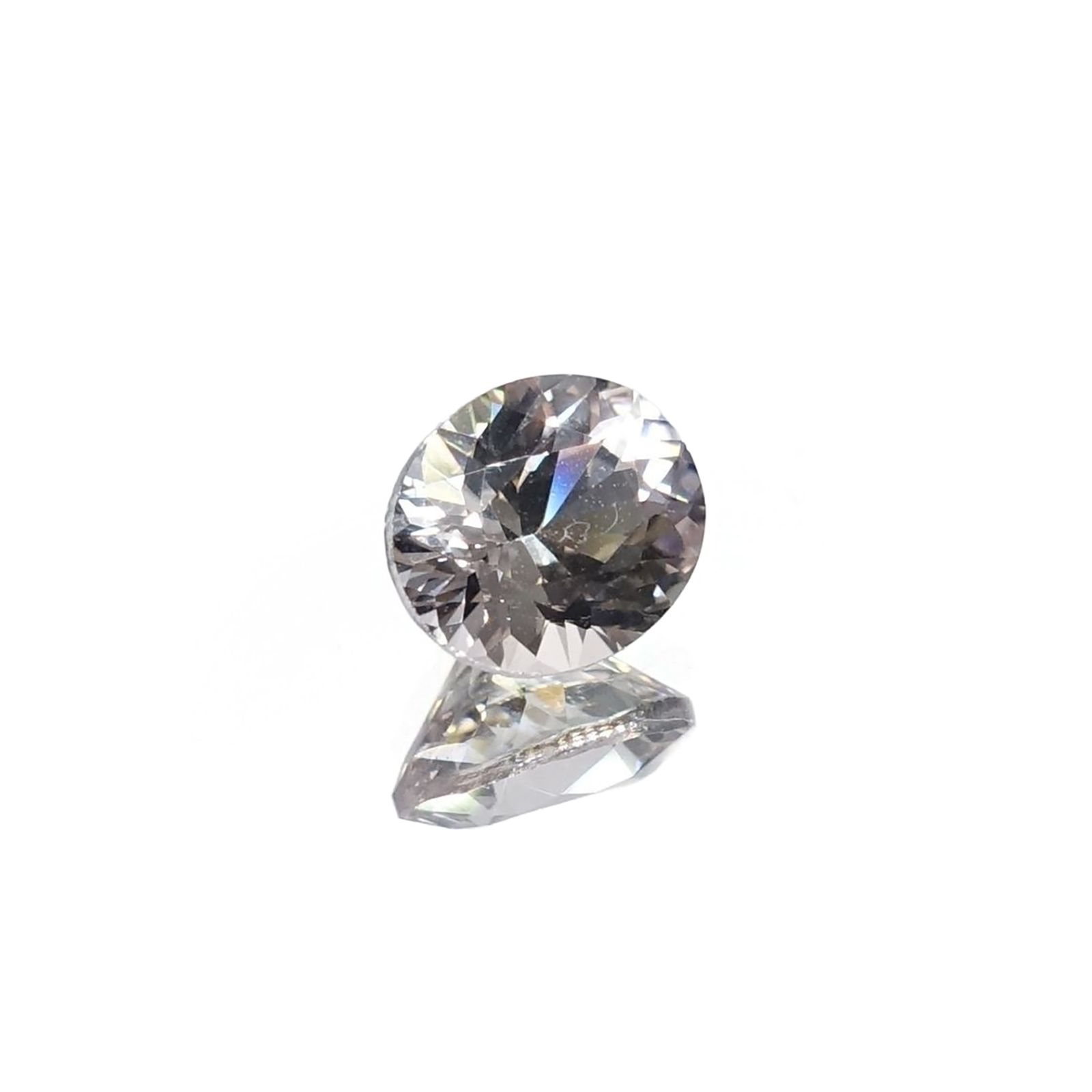 ゾイサイト 非加熱(宝石名ゾイサイト)タンザニア産 ソ付(彩珠) 0.911ct / 6.4x5.5mm前後 [221018876]