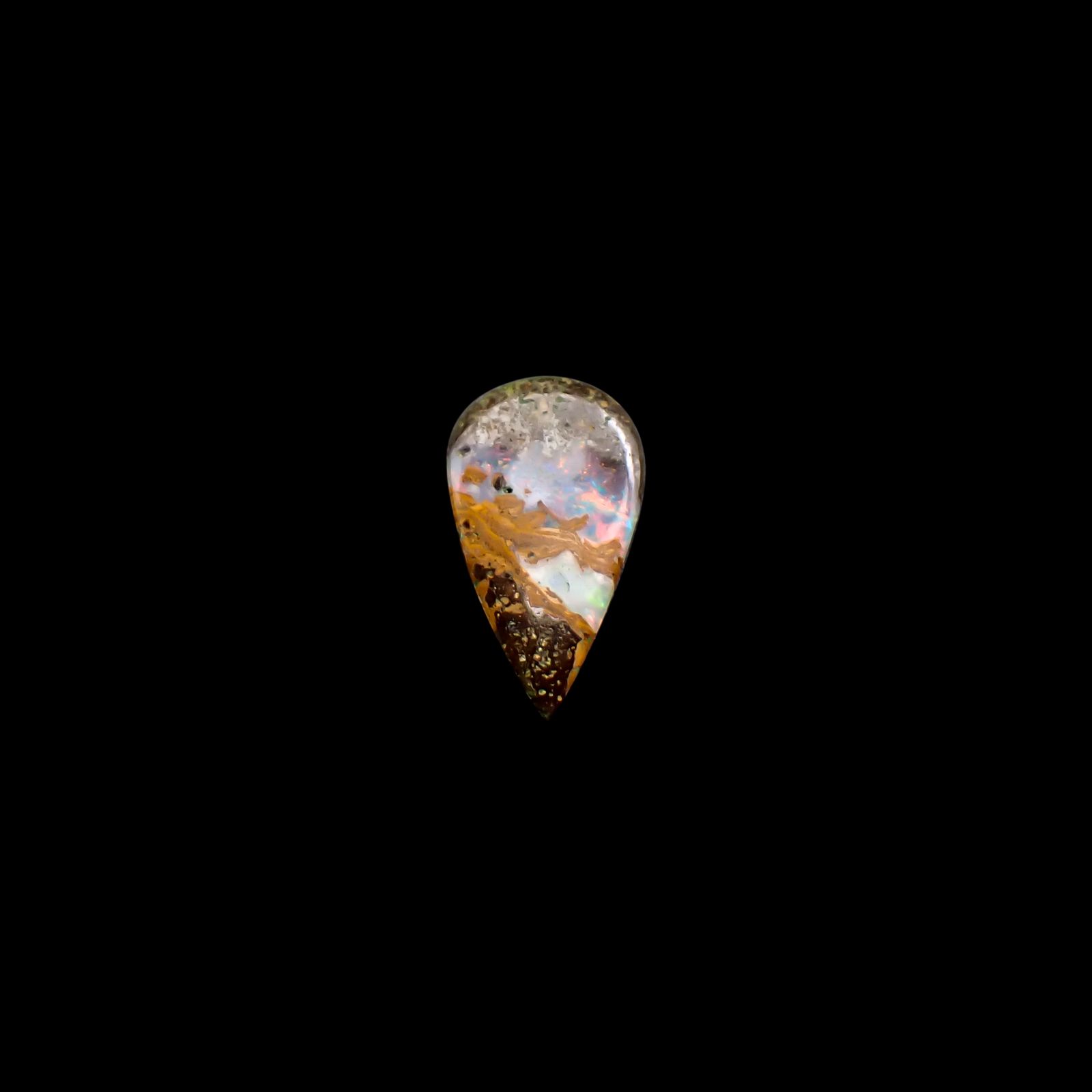 ボルダーオパール オーストラリア産 0.88ct / 10.9x6.2mm前後 [260933077]