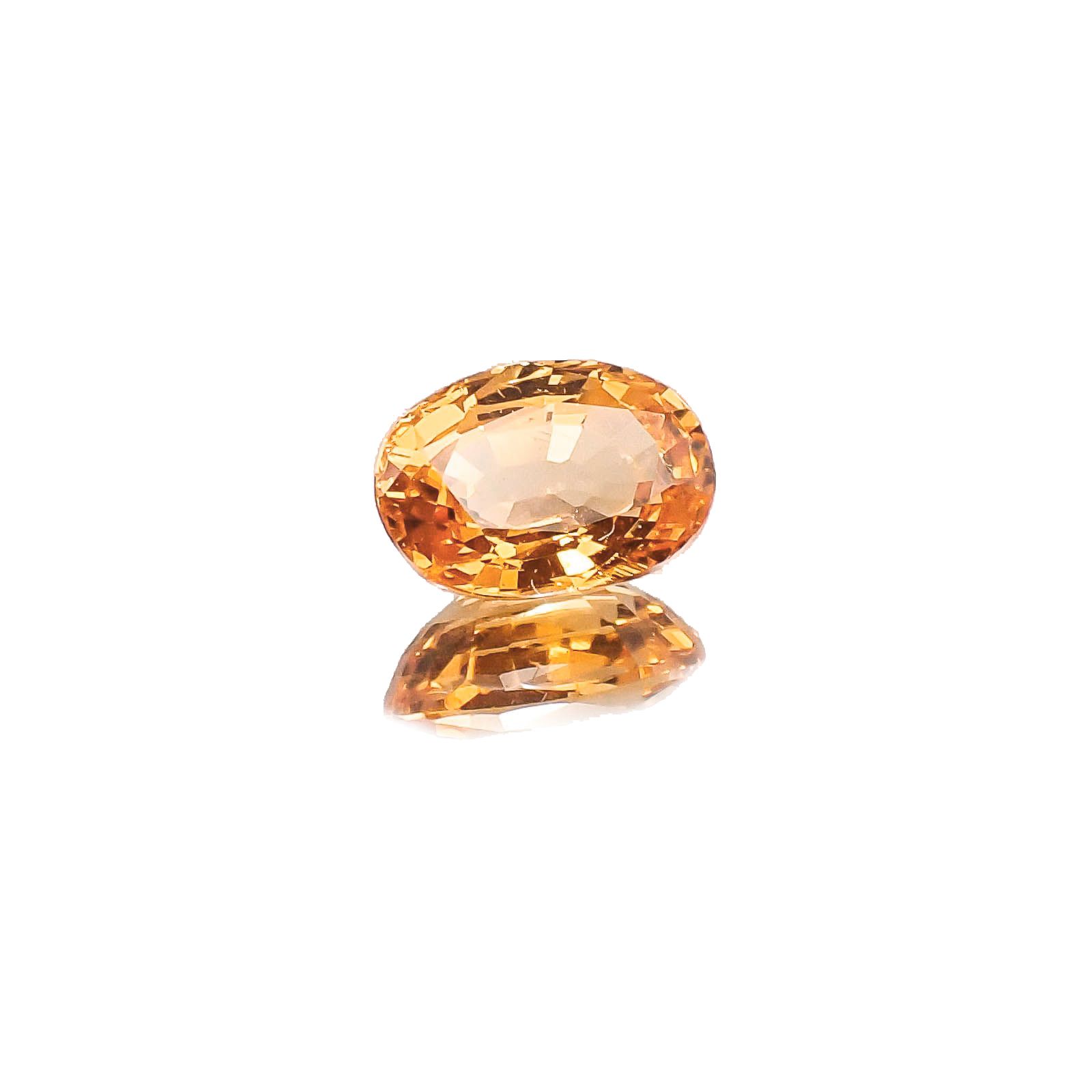 スペサルティンガーネット マンダリンオレンジカラー(宝石名スペサルティン・ガーネット)ナイジェリア産 1.22ct 識別済[231023857]7.2x5mm前後
