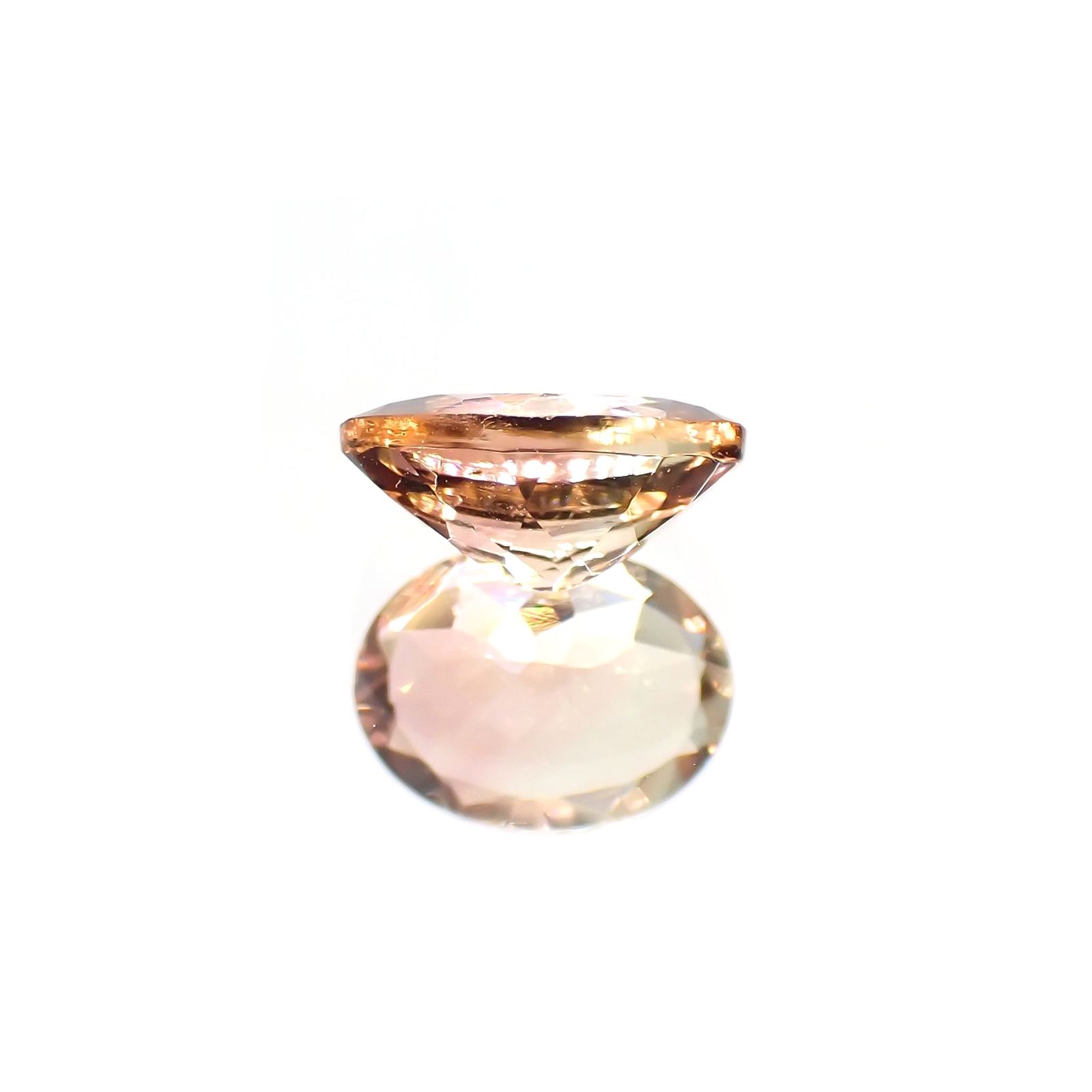 バイカラートルマリン(宝石名バイカラー・トルマリン) コンゴ民主共和国産 1.195ct ソ付(彩珠)[211013598]8.1×6.2mm前後