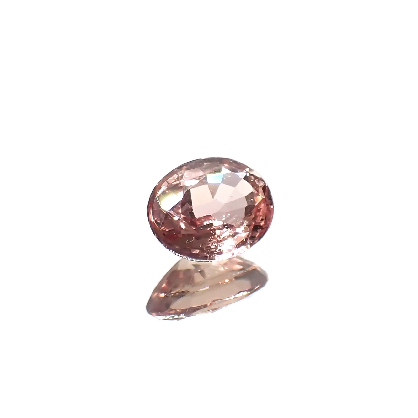 パパラチャサファイア(宝石名サファイア/別名パパラチャ・サファイア)スリランカ産 0.38ct GIA鑑付[231224694]5x3.9mm前後