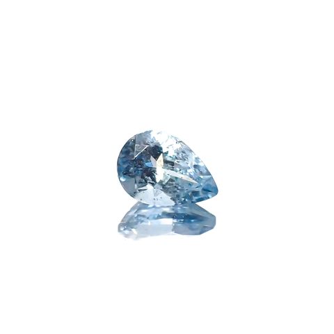 アクアマリン サンタマリアカラー マダガスカル産 0.60ct[240326961]6.9x4.9mm前後