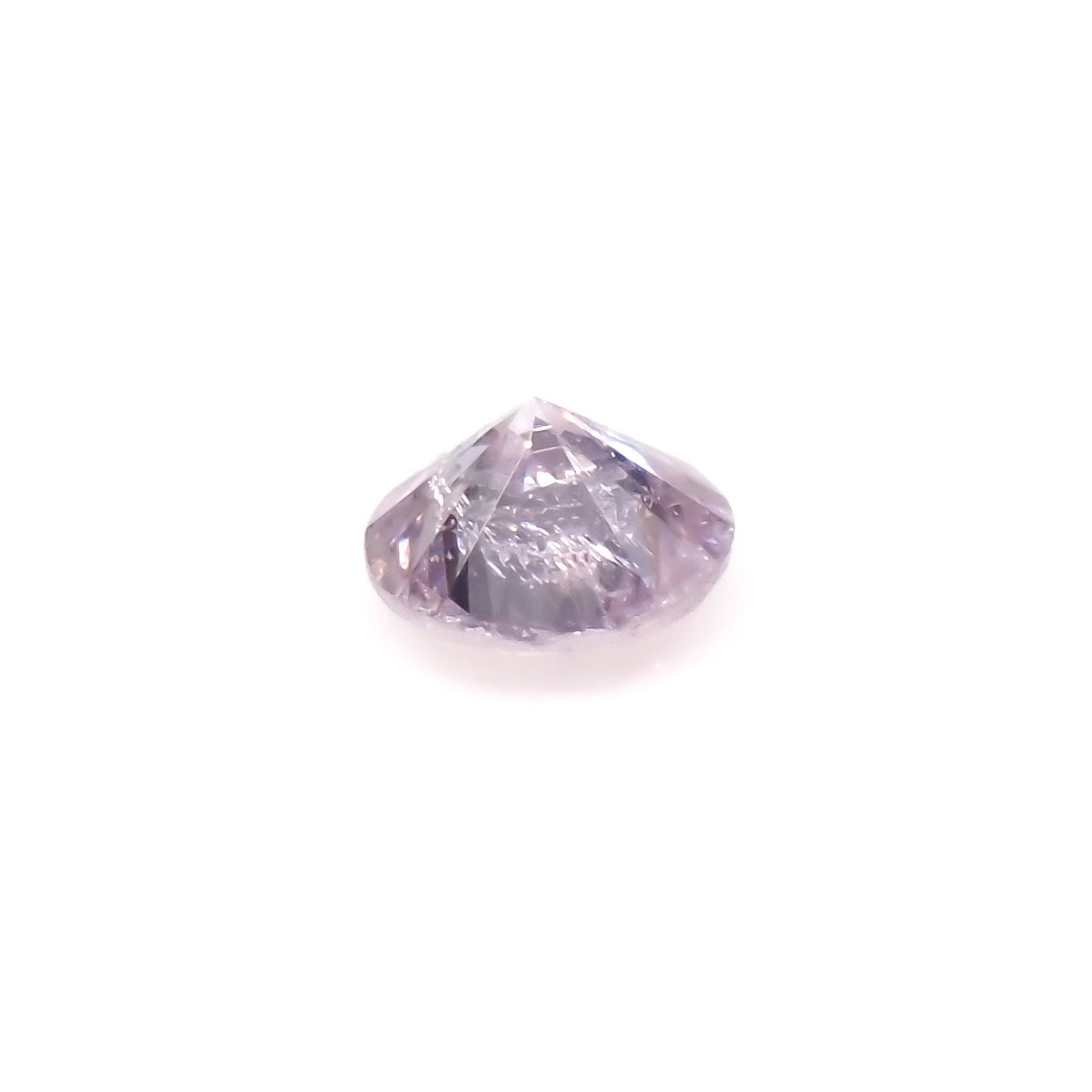 ピンクダイヤモンド (宝石名ダイアモンド)I-1 / FANCY LIGHT PURPLE PINK 0.037ct ソ付(CGL)[220716979]2.16x2.2mm前後