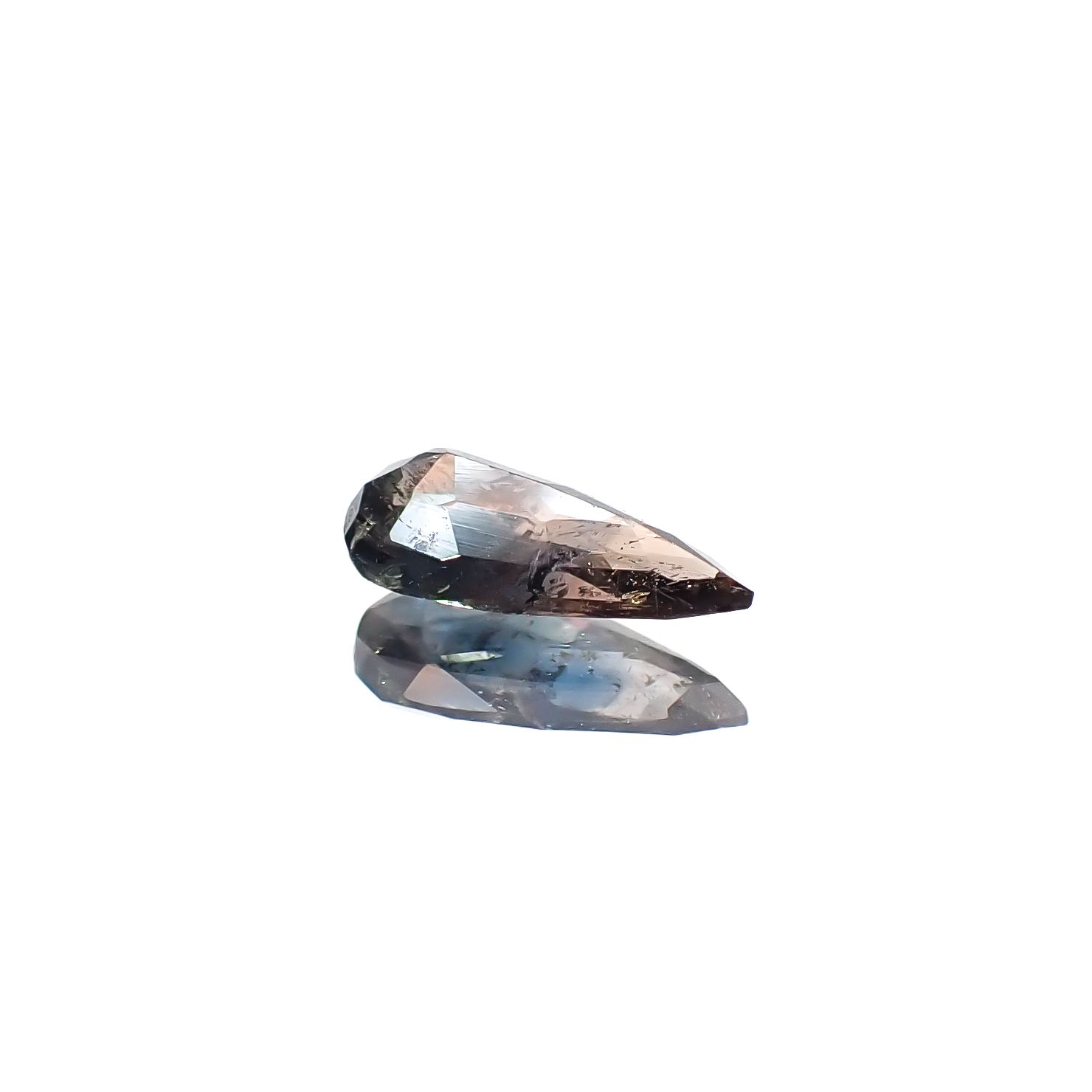 ブルーティントアキシナイト パキスタン産 0.42ct [241229596]7.6x3.9mm前後
