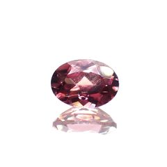 ピンクジルコン(宝石名ジルコン) スリランカ/カンボジア産/ 1.23ct 識別済[21049791]7.1×5.1mm前後