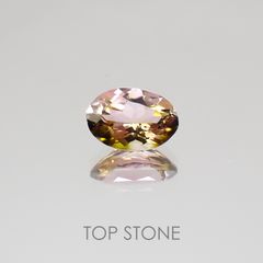 バイカラートルマリン ブラジル産 ルース 0.68ct[20128998]6.9×4.6mm前後