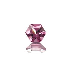 ◇ヘキサゴンカット◇カラーシフトマラヤガーネットSA(宝石名ガーネット)タンザニア産 0.41ct 識別済[221018205]4.1x4mm前後