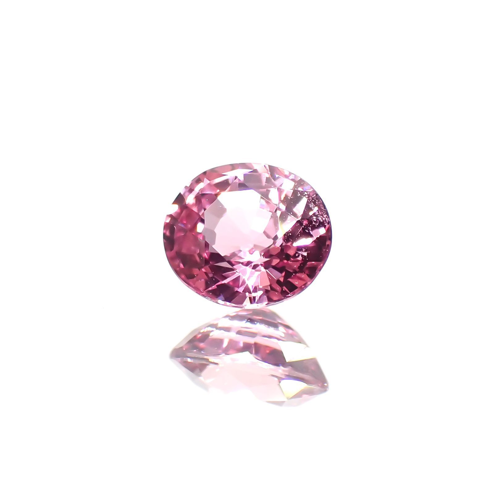 パパラチャサファイア(宝石名サファイア/別名パパラチャ・サファイア) スリランカ産 0.856ct DGL鑑付[21029431]5.9×5mm前後