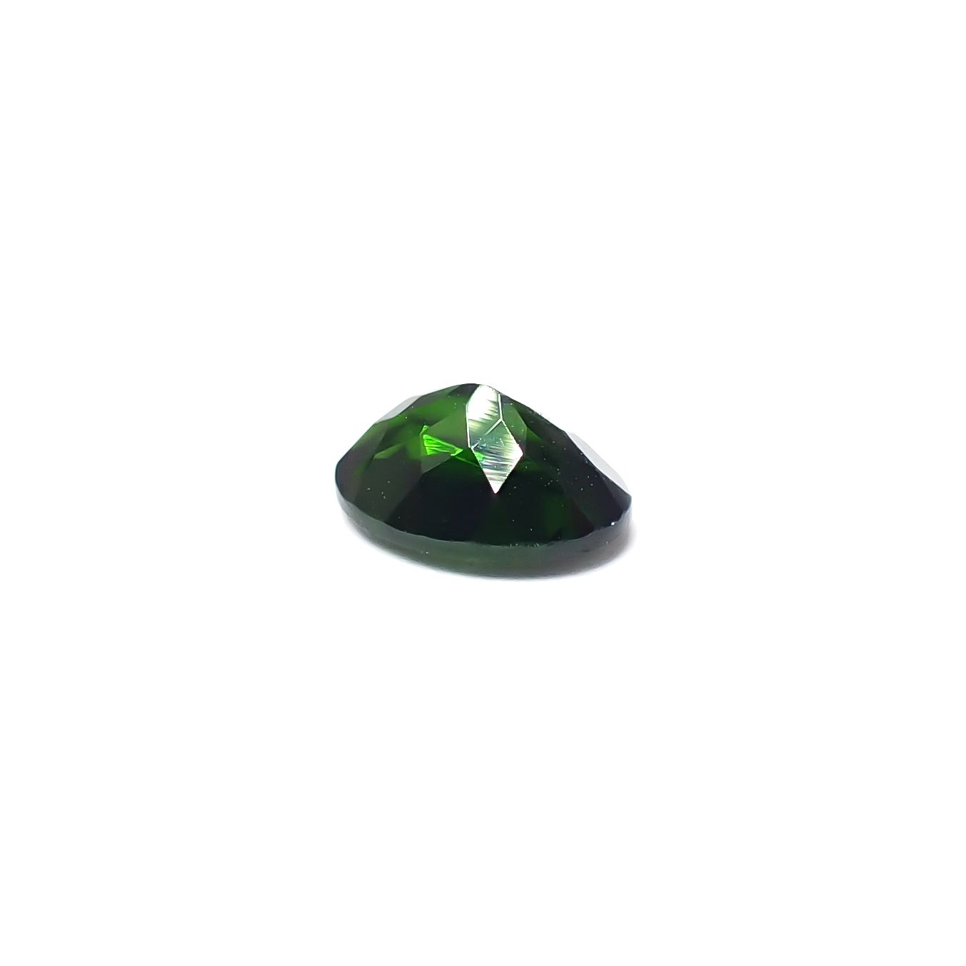 クロムダイオプサイド(宝石名クロム・ダイオプサイド)ロシア産 識別済 0.81ct / 6.9x5.1mm前後 [260432094]
