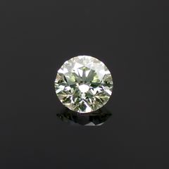 グリーンダイヤモンド 無処理 VS-1(VERY LIGHT YELLOW GREEN) 0.402ct ソ付(CGL)[230722725]4.57x4.62mm前後