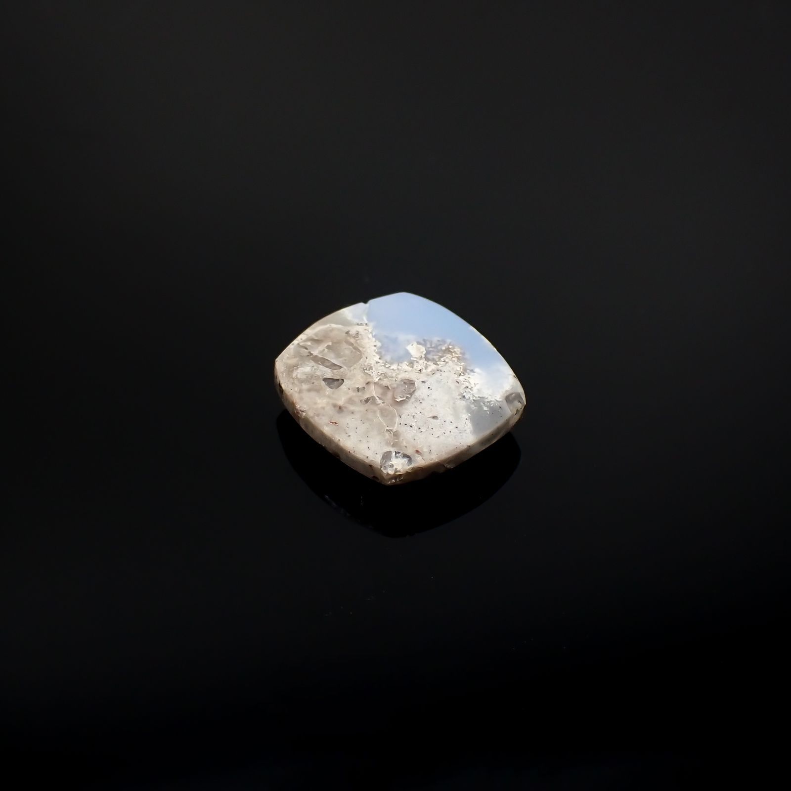 マトリックスブルーオパール アメリカ・オレゴン州産 3.36ct[220917811]11.7x10.9mm前後