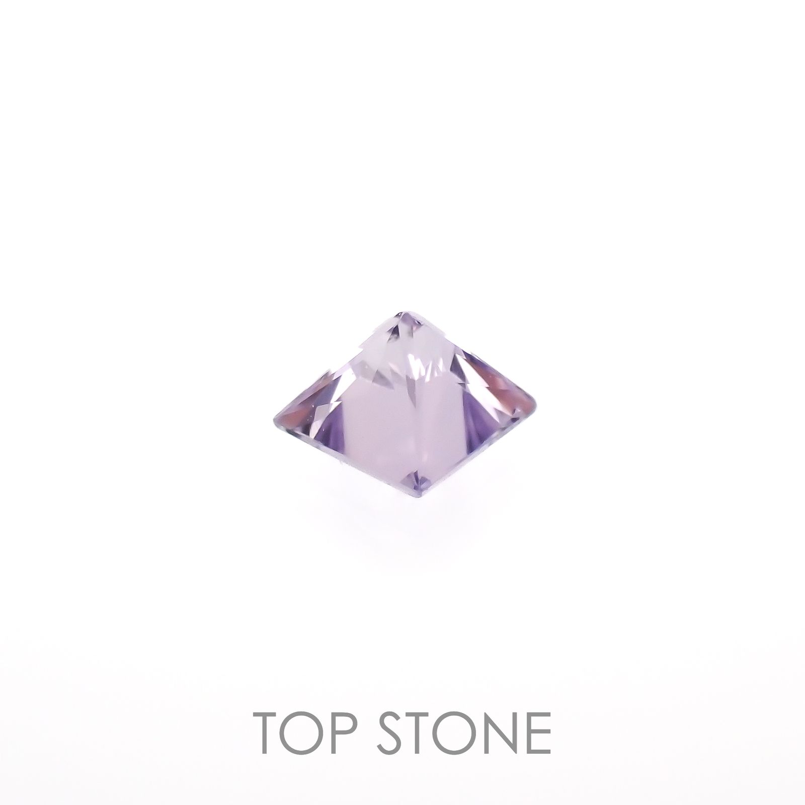 ◇プリンセスカット◇アイスラベンダーサファイア(宝石名サファイア)東アフリカ産 0.15ct 識別済[230120237]2.8x2.7mm前後
