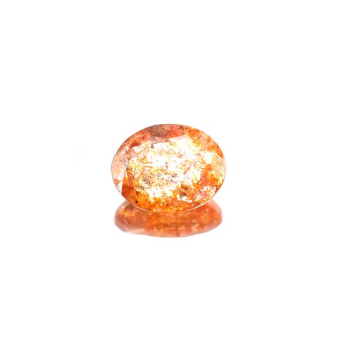 イリュージョンサンストーン(宝石名フェルドスパー) タンザニア産 1.46ct 識別済[250812301]9×7.3mm前後