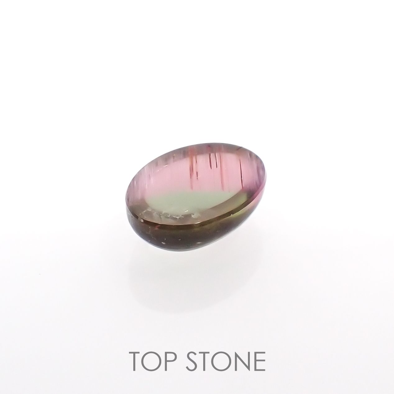 バイカラートルマリンキャッツアイ ブラジル産 0.97ct[221018601]7.1x5.1mm前後