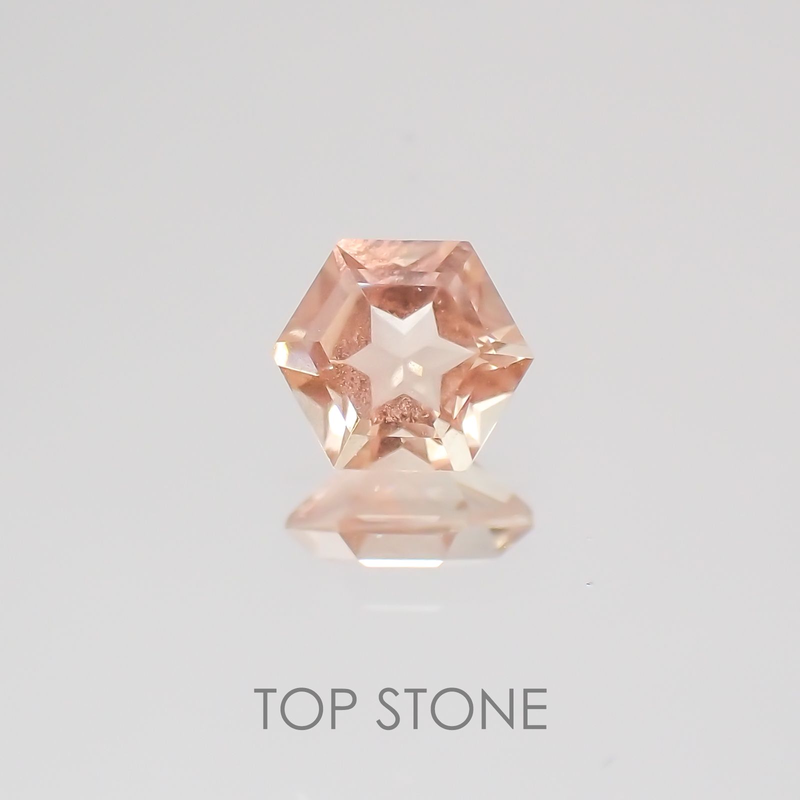 ◇ヘキサゴンカット◇オレゴンサンストーンSA アメリカ産 ルース 0.27ct[21019536]4.1×4.1mm前後