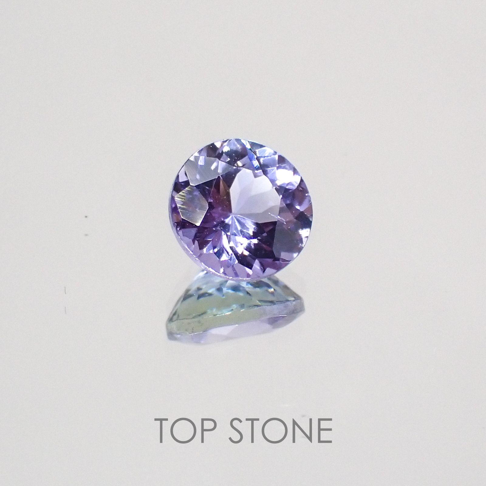バイカラータンザナイト(ゾイサイト) タンザニア産 ルース 1.05ct[210410574]6.2×6.2mm前後