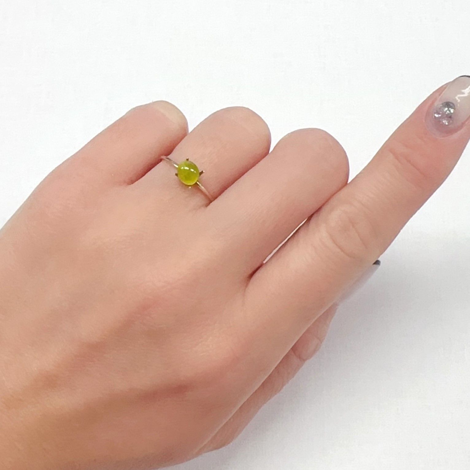 クリソベリルキャッツアイ スリランカ産 1.19ct[240226115]5.6x4.8mm前後