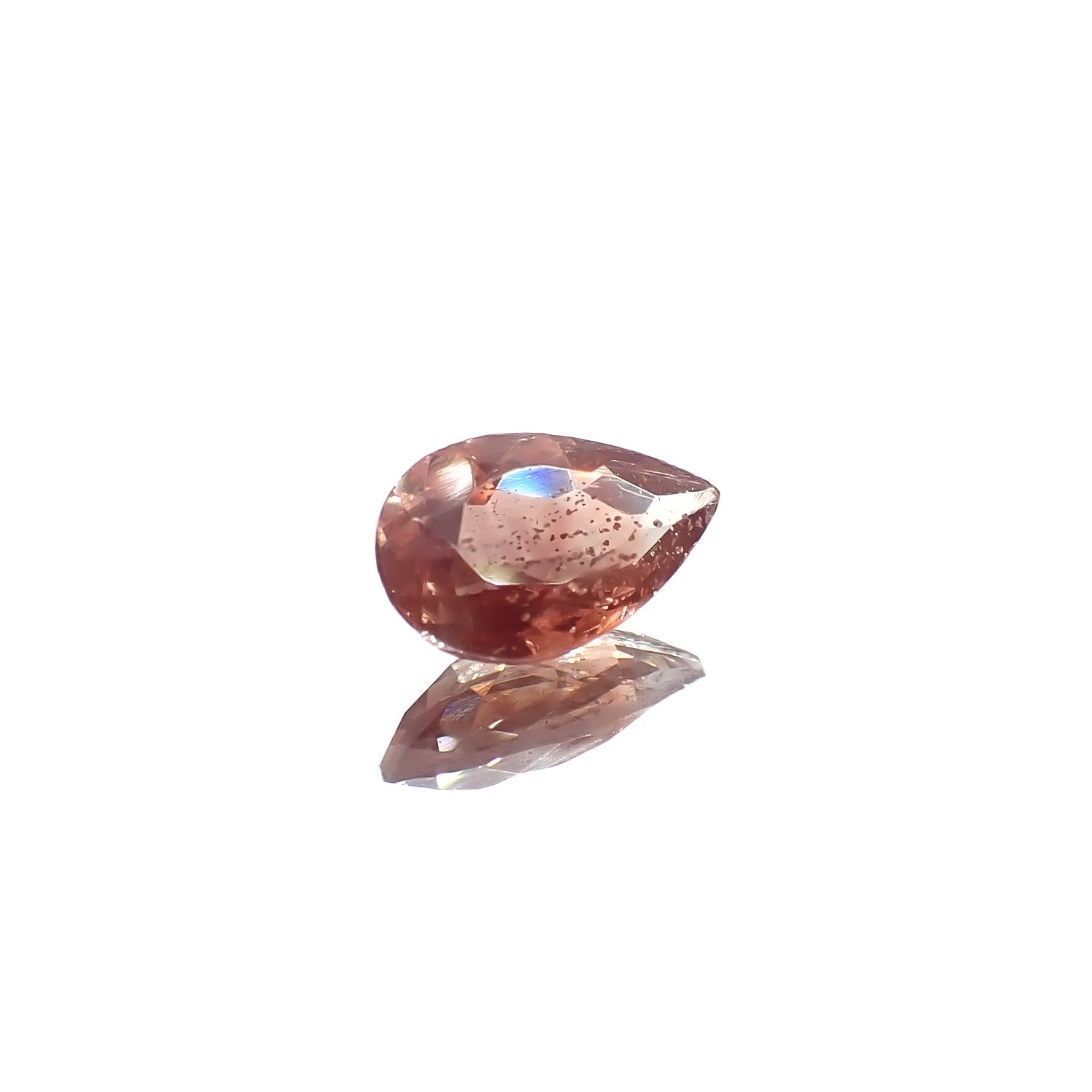オレゴンサンストーン アメリカ・オレゴン州産 0.68ct[240627876]7.9x5mm前後