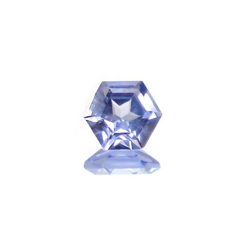 ◇ヘキサゴンカット◇サファイア(宝石名サファイア) マダガスカル産 識別済 0.27ct / 3.6x3.6mm前後 [260811055]