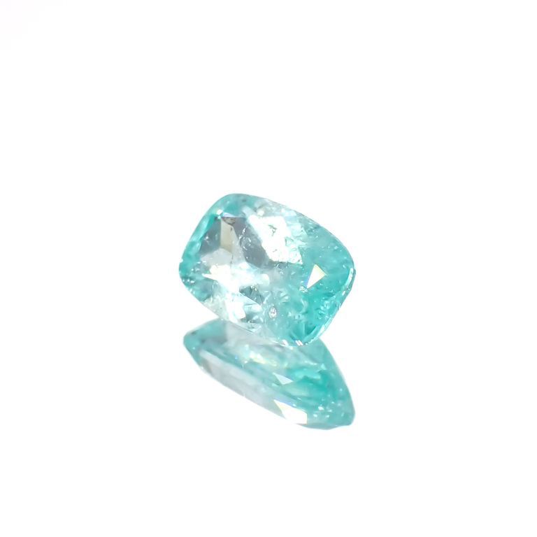 パライバトルマリン(宝石名トルマリン/別名パライバ・トルマリン)ブラジル産 0.493ct ソ付(宝貴協)[221018783]5.8x3.9mm前後