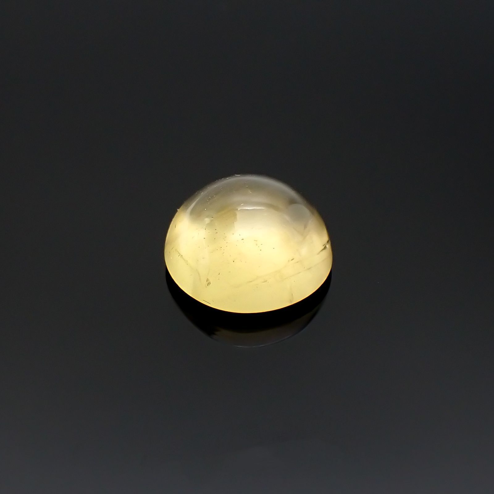 イエローベリルキャッツアイ(宝石名イエロー・ベリル キャッツアイ)ブラジル産 2.68ct 識別済[220917876]9x9mm前後
