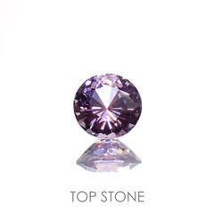 ラベンダーピンクスピネル(宝石名スピネル)ビルマ/マダガスカル産 0.61ct 識別済[220114554]5.1x5.1mm前後