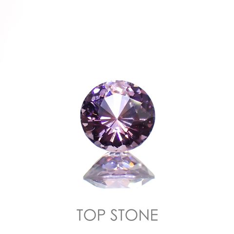 ラベンダーピンクスピネル(宝石名スピネル)ビルマ/マダガスカル産 0.61ct 識別済[220114554]5.1x5.1mm前後