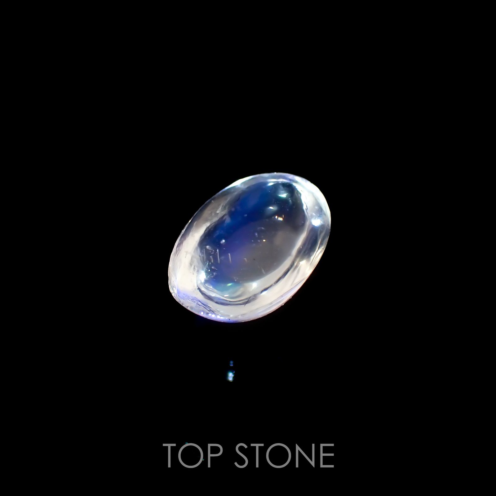 ブルームーンストーン(宝石名ペリステライト)インド産 1.02ct 識別済[220616350]8x6mm前後
