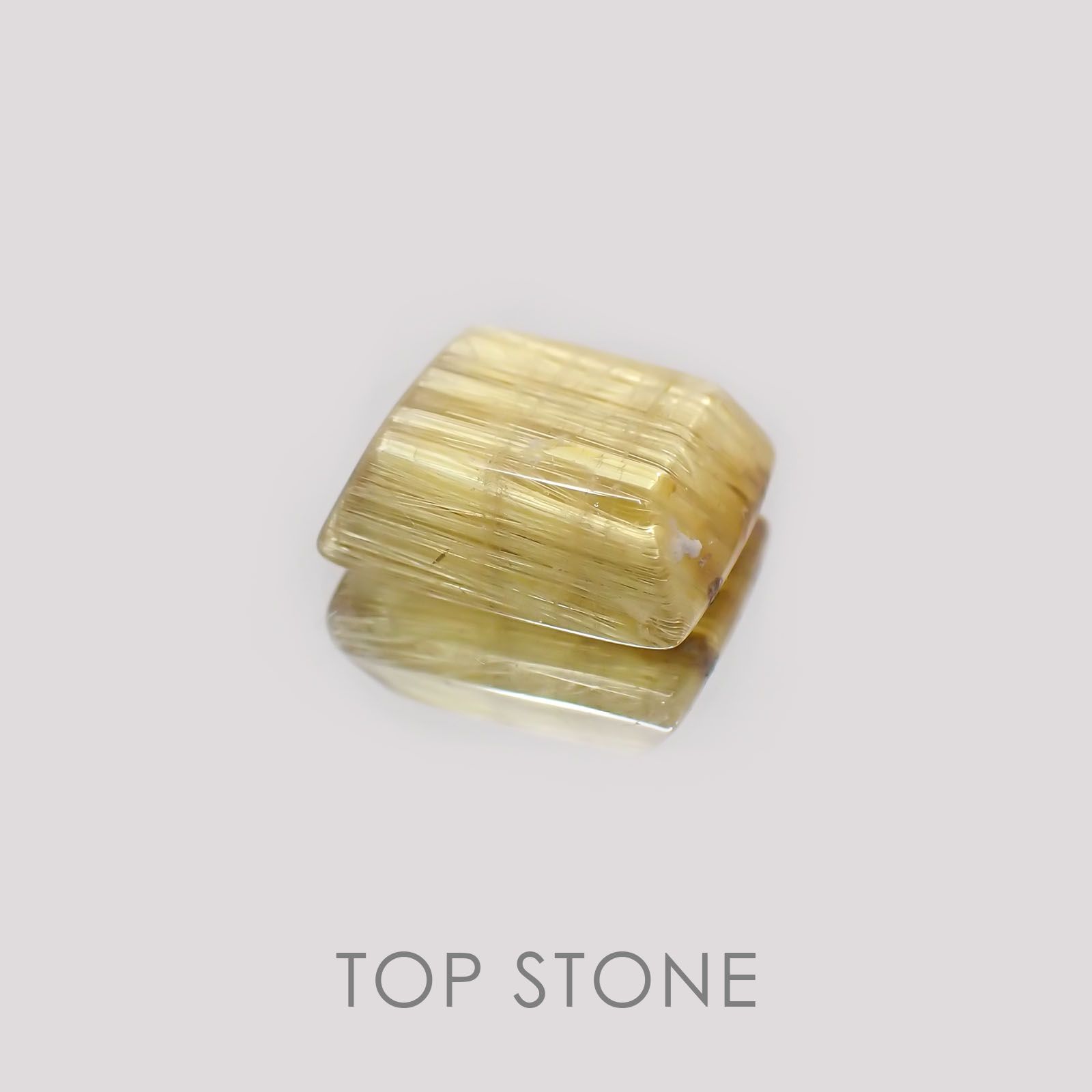 タイチンルチルクォーツ ブラジル産 ルース 3.1ct[21019177]9.9×8.3mm前後