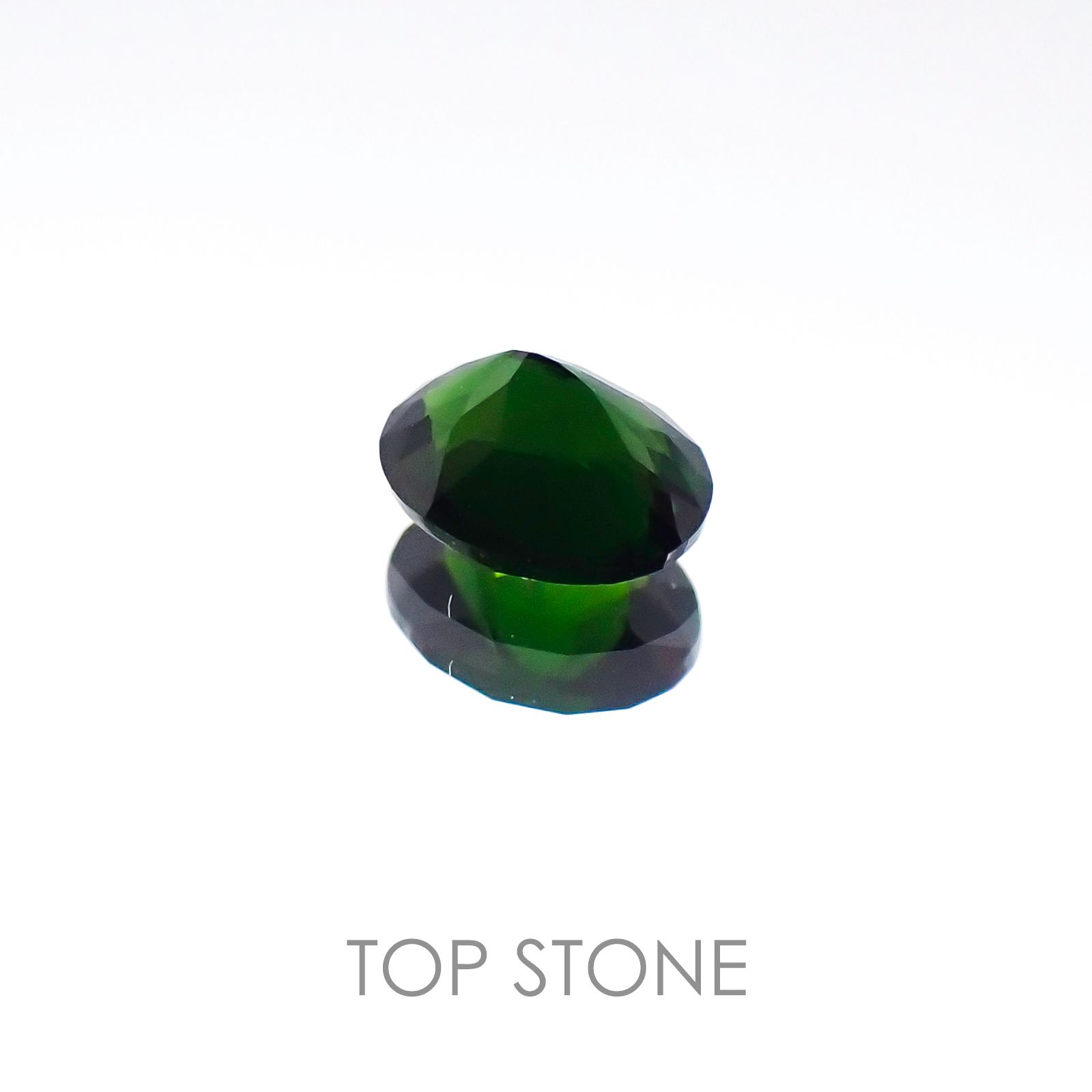 クロムトルマリン(宝石名クロム・トルマリン) タンザニア産 0.27ct 識別済[20096224]4.7×3.6mm前後