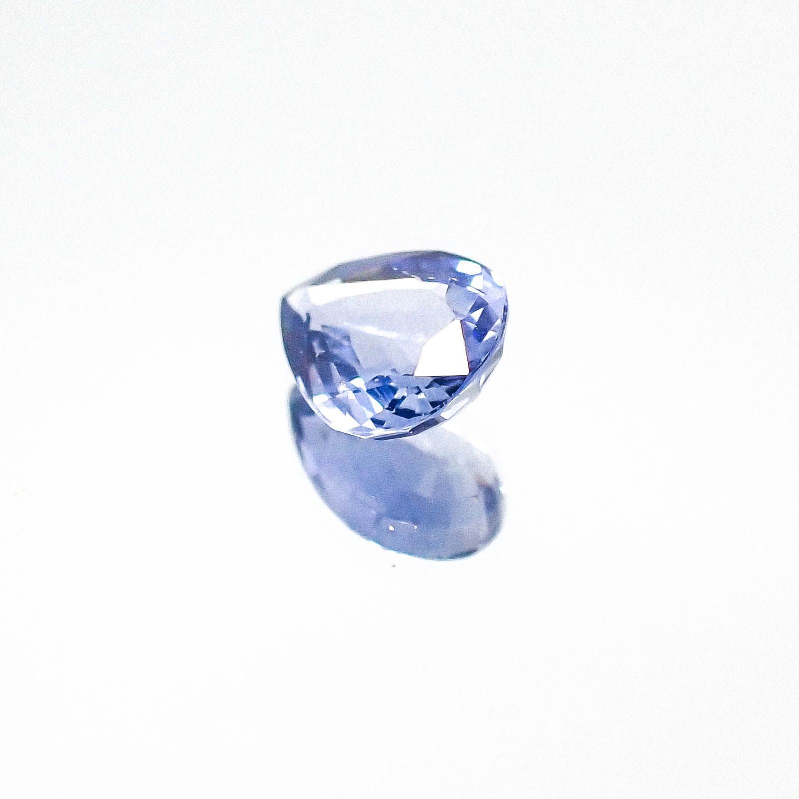 サファイア(宝石名サファイア) ミャンマー産 0.89ct 識別済[20084521]7×5.5mm前後