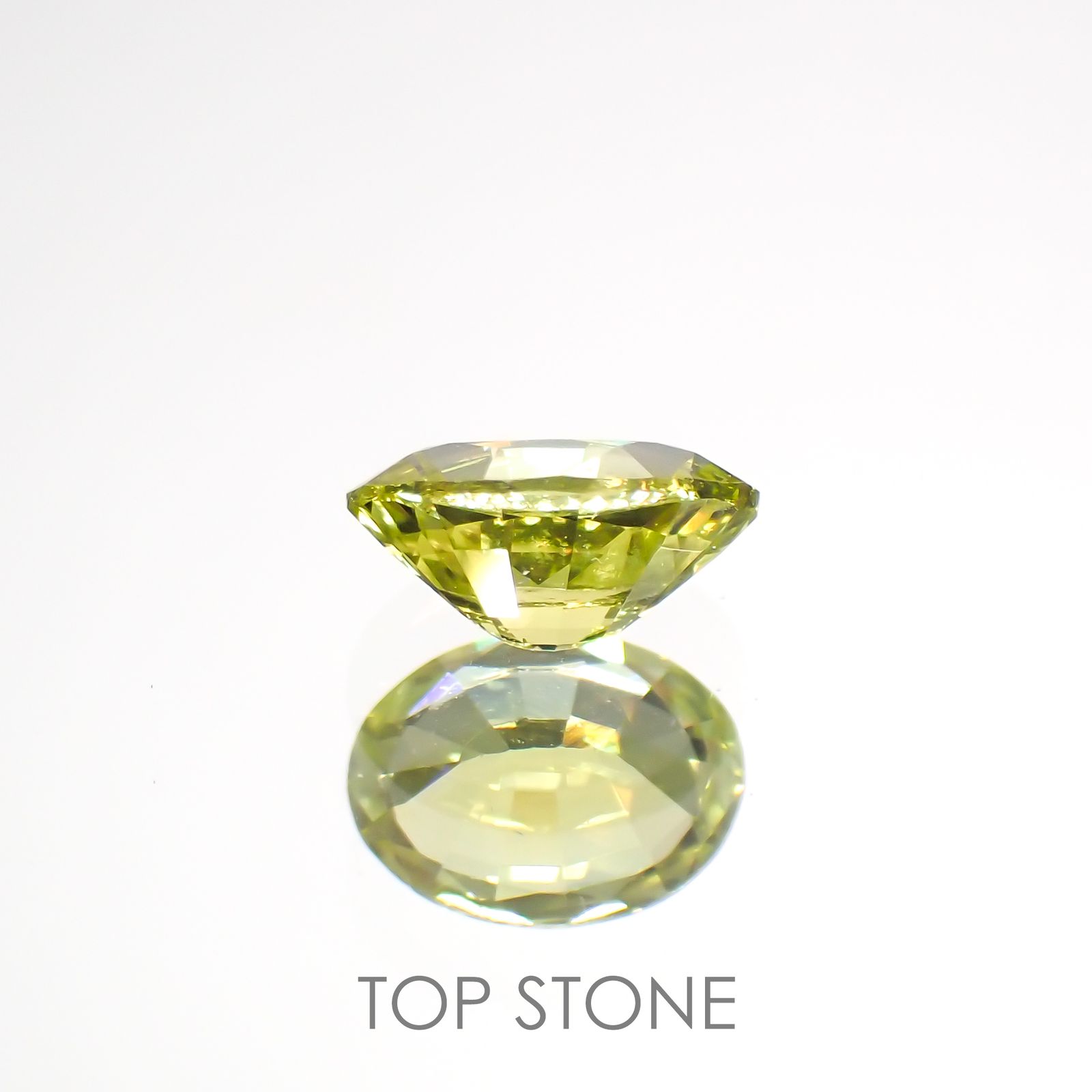 クリソベリル(宝石名クリソベリル)マダガスカル産 0.50ct 識別済[220114488]5.7x4.2mm前後