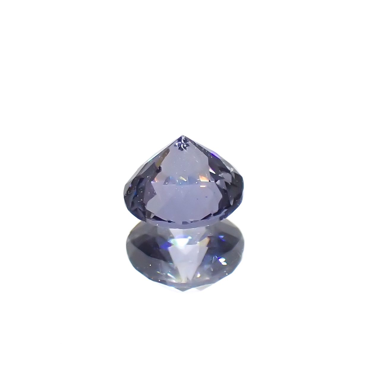 グレイッシュブルースピネル(宝石名スピネル)ビルマ/マダガスカル産 0.34ct[230722673]4.2x4.2mm前後